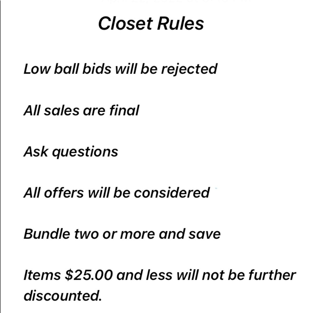 Closet Rules